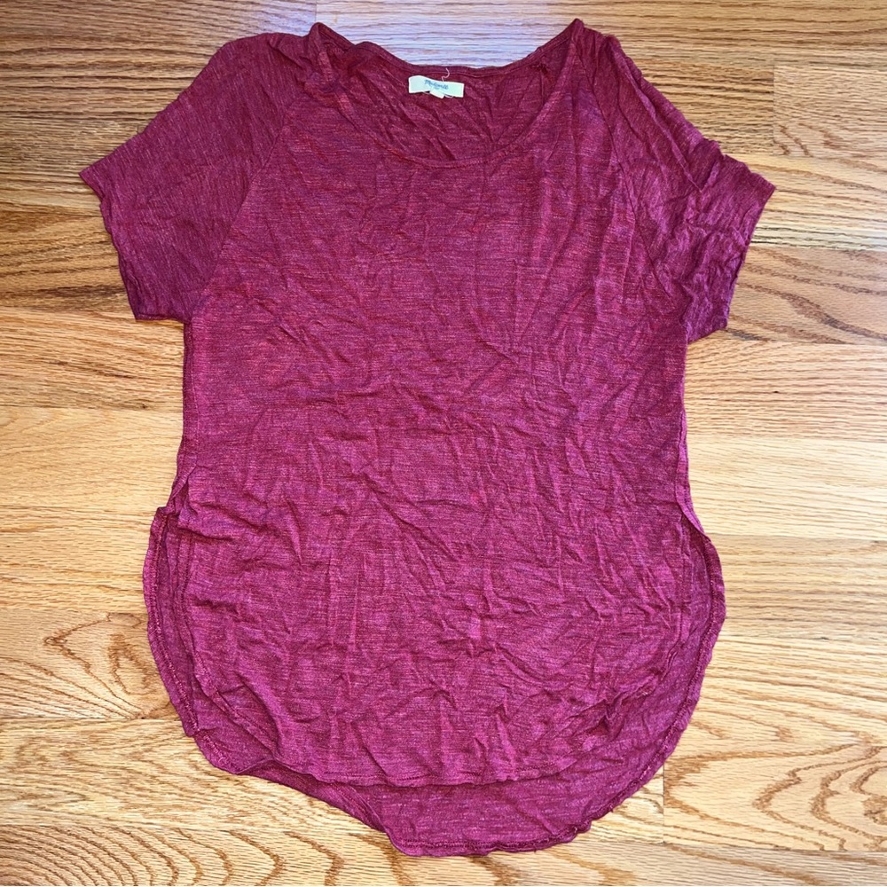 Madewell brick red raglan t-shirt size XS